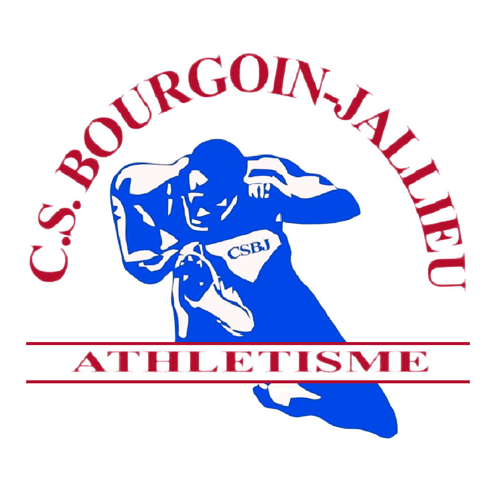Logo CSBJ Athlé_texte grenat Logo CSBJ Athlé_texte grenat
